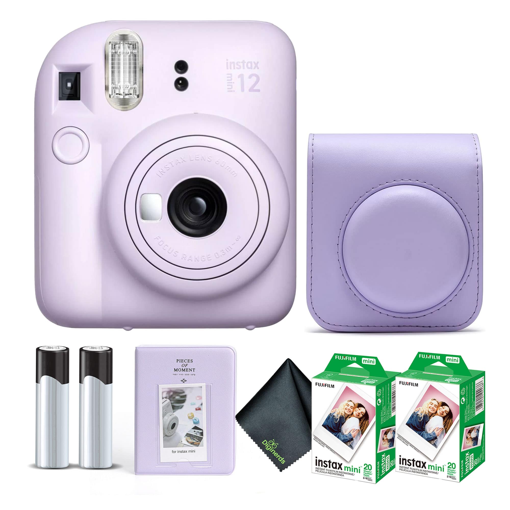 Fujifilm - INSTAX MINI 12 Instant Film Camera with Instant Film - Lilac Purple