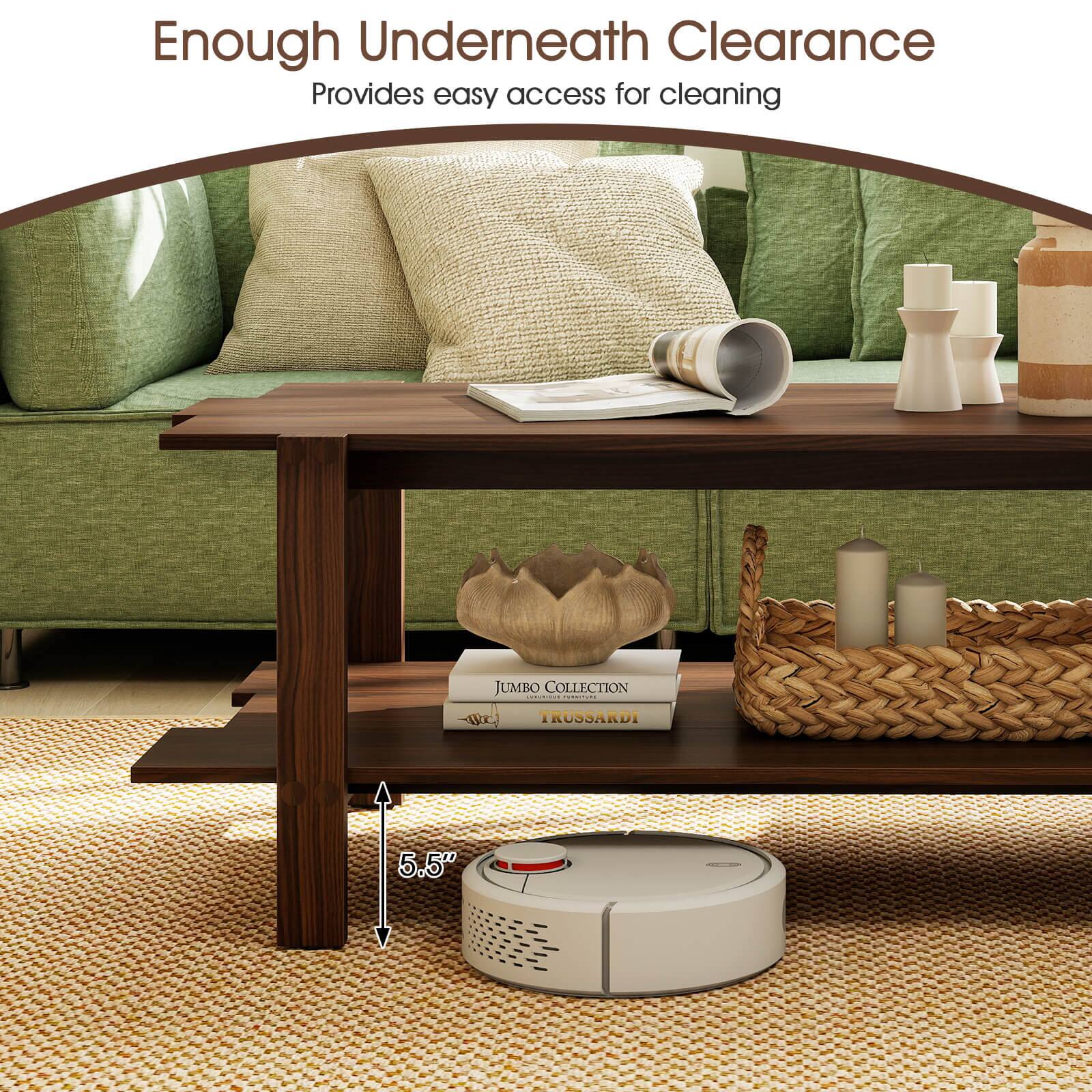 Enough Underneath Clearance provides easy access for cleaning. The Jumbo Collection by Trussardi is 5.5" in size.