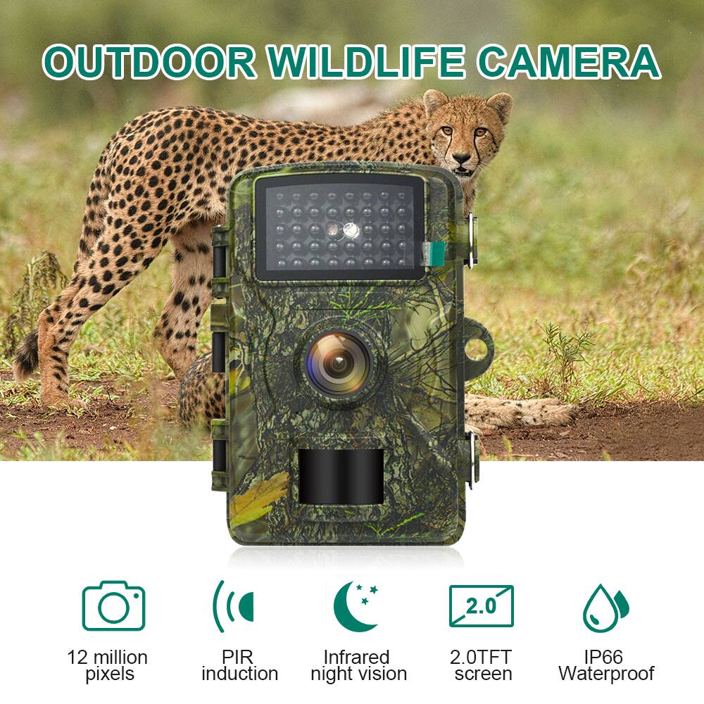 OUTDOOR WILDLIFE CAMERA

- 12 million pixels
- PIR induction
- Infrared night vision
- 2.0 TFT screen
- IP66 Waterproof
