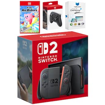 Switch 2 Video Game Console with Kirby Air Riders, Pro Controller Switch 2 Video Game Console with Kirby Air Riders, Pro Controller