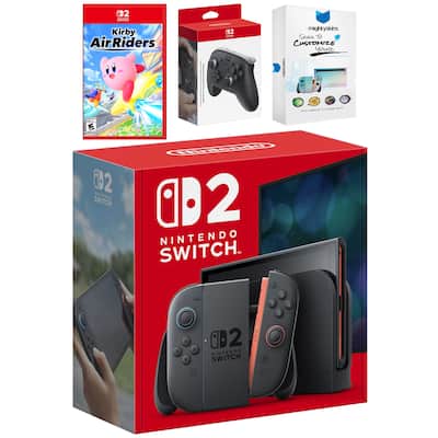 Switch 2 Video Game Console with Kirby Air Riders, Pro Controller Switch 2 Video Game Console with Kirby Air Riders, Pro Controller