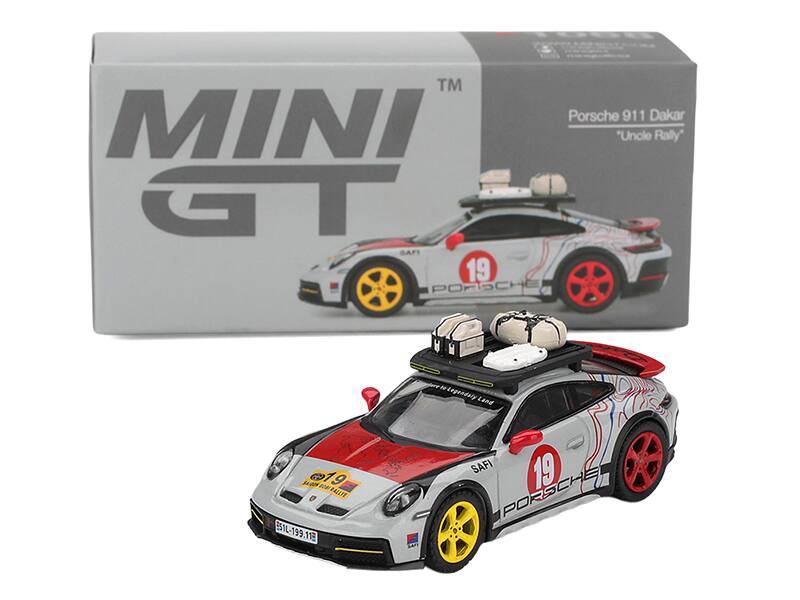 MINI GT SAFI 19 PORSCHE 911 Dakar "Uncle Rally" Legendaly Land 19 DORALLTE FALLTE 51L-199.11 SA SAFI 19 PORSCHE
