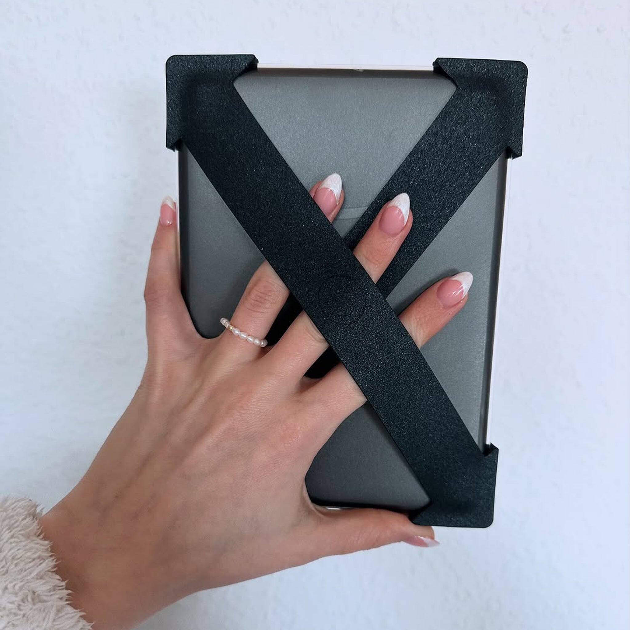 Back. Strapsicle - Strapsicle - Hand Strap for Kindles & Kobos - Paperwhite 7-10 Gen + Most Kobo - 2 Straps - Black - Black.