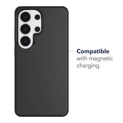 Insignia - Silicone Case with Magnetic Charging Ring for Samsung Galaxy S26 Ultra - Black Insignia - Silicone Case with Magnetic Charging Ring for Samsung Galaxy S26 Ultra - Black