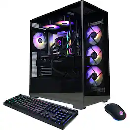 CyberPowerPC - Gaming Desktop - Intel Core Ultra 7 265KF - NVIDIA GeForce RTX 5080 16GB - 32GB DDR5 - 2TB PCIe 4.0 SSD - Black
