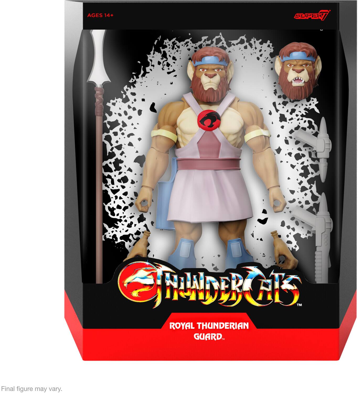 AGES 14+ SUPER 7 STUDIOS TM ROYAL THUNDERIAN GUARD... 2 Final figure may vary.
