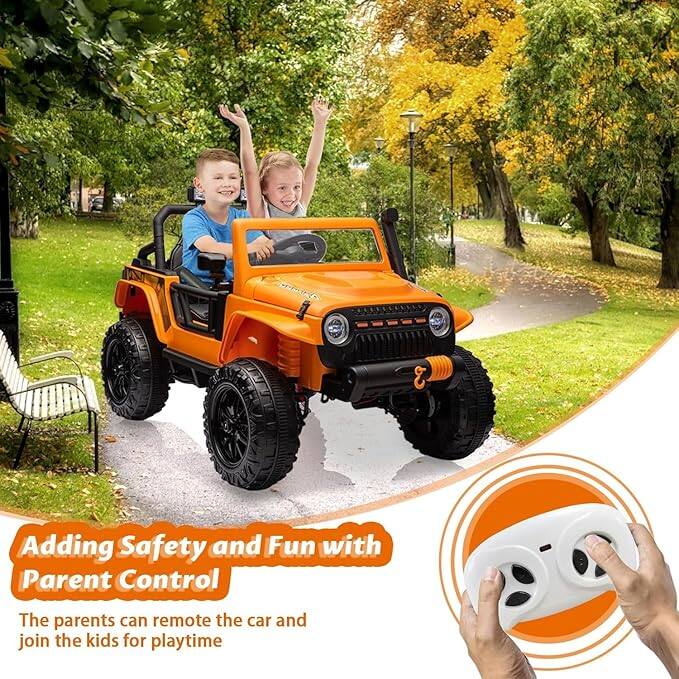 Adding Safety and Fun with Parent Control

The parents can remote the car and join the kids for playtime