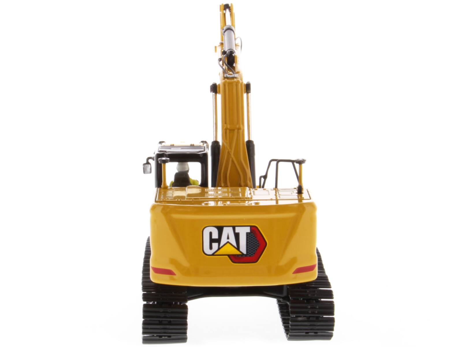 Back. Diecast Masters - Cat Caterpillar 330 Hydraulic Excavator Next Generation with Operator "High Line Series" 1/50 Diecast - Yellow.
