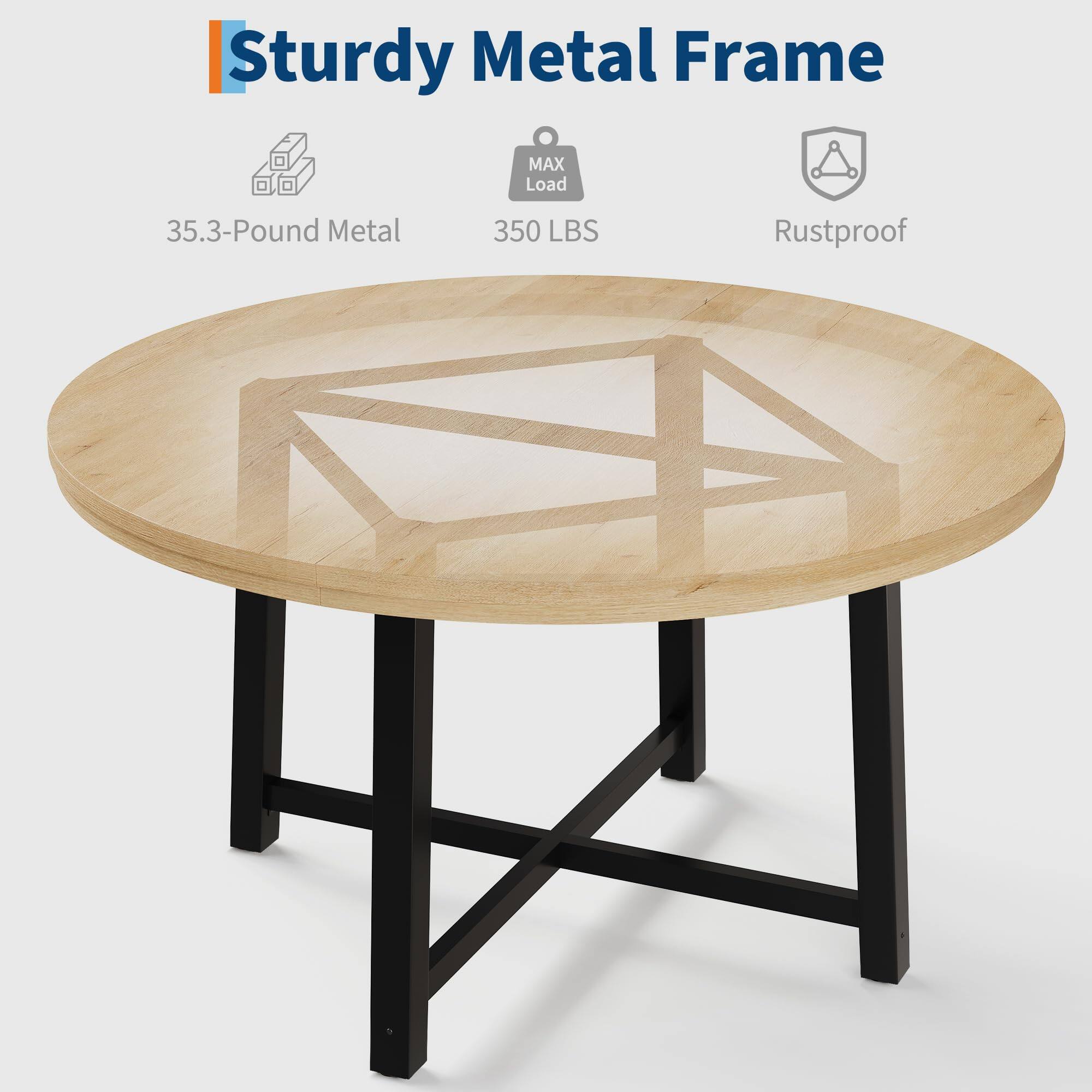 Sturdy Metal Frame

- 35.3-Pound Metal
- MAX Load 350 LBS
- Rustproof