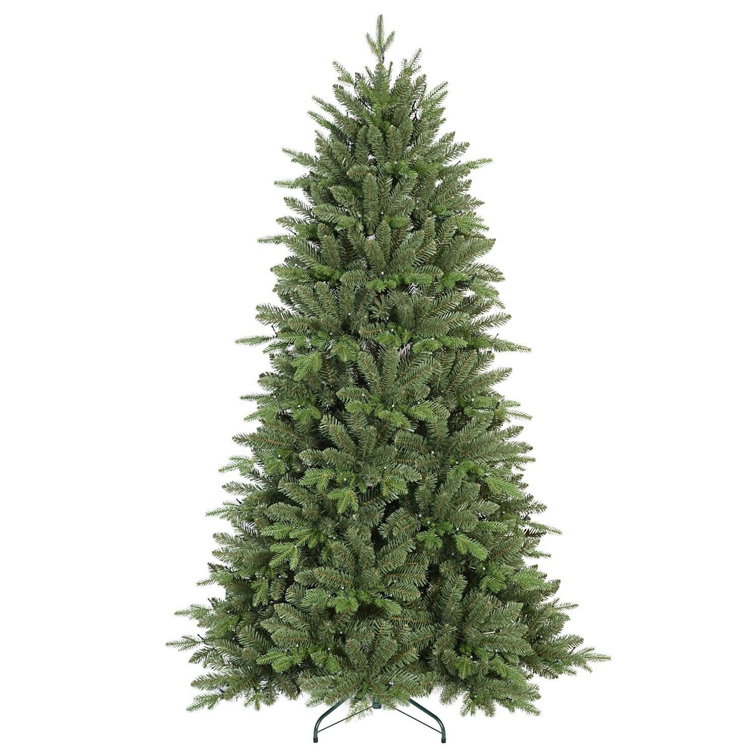 Alt View 6. Hivvago - 7FT Prelit Christmas Tree with 340 RGB LED Lights & Easy Power Setup - Green.