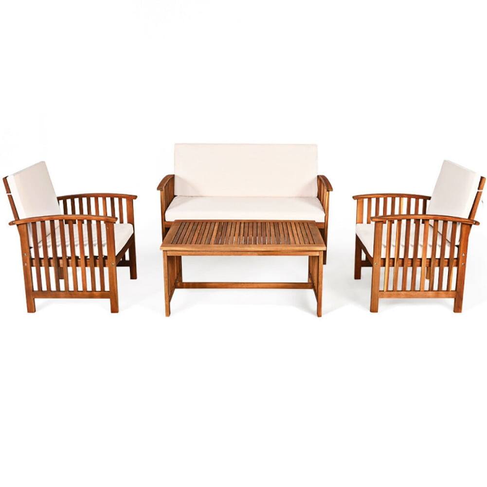Left. Kadyn - 3 Pieces Widened Armrest Adirondack Chair Set with Side Table for Outdoor Patio Balcony Garden - Brown.