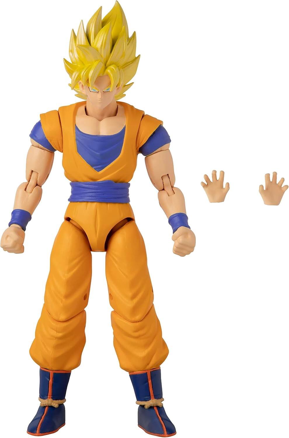 Left. BANDAI NAMCO Entertainment - Dragon Stars Series - Dragon Ball Super - Super Saiyan Goku (Ver. 2), 6.5" Action Figure.