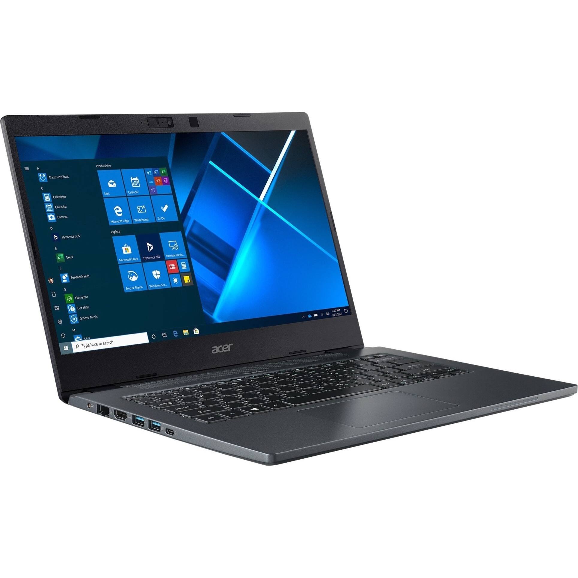 Alt View 20. Acer - TravelMate P4 P414-51 14" Laptop - Intel Core i7 - 16 GB Memory - 512 GB SSD - Slate Blue.