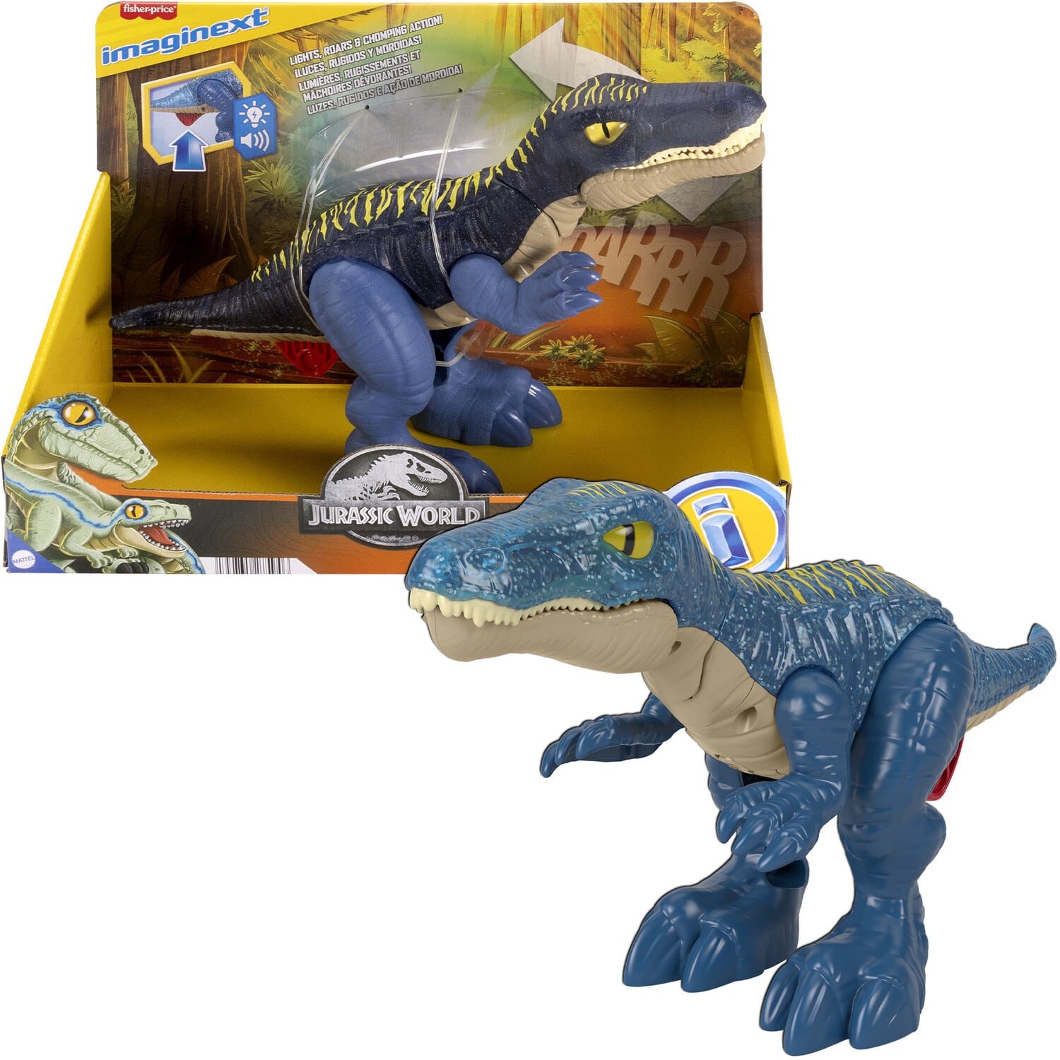 Fisher Price - Imaginext Jurassic World Growl & Glow Baryonyx - Collectibles - Multicolor