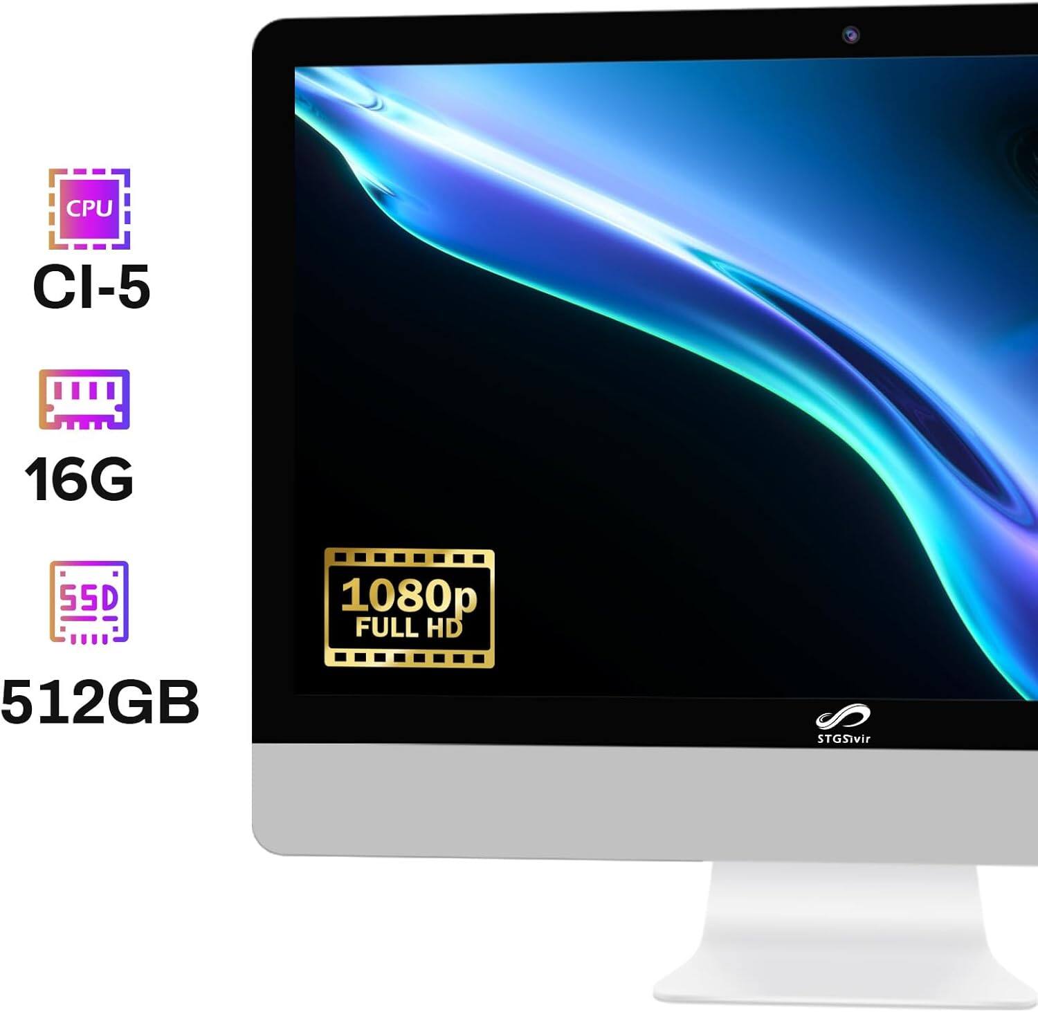 CPU CI-5  
16G  
SSD 512GB  
1080p FULL HD