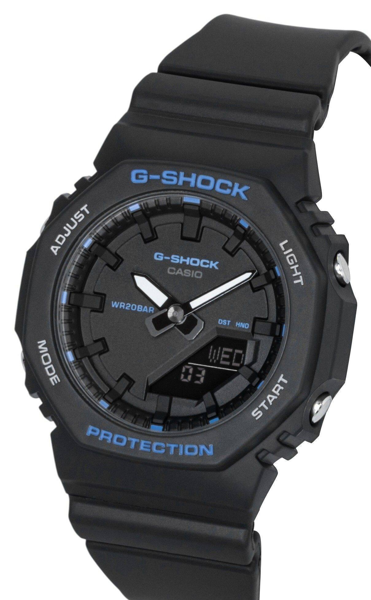 G-SHOCK  
ADJUST  
G-SHOCK  
LIGHT  
CASIO  
WR20BAR  
DST HND  
MODE  
WED 03  
START  
PROTECTION