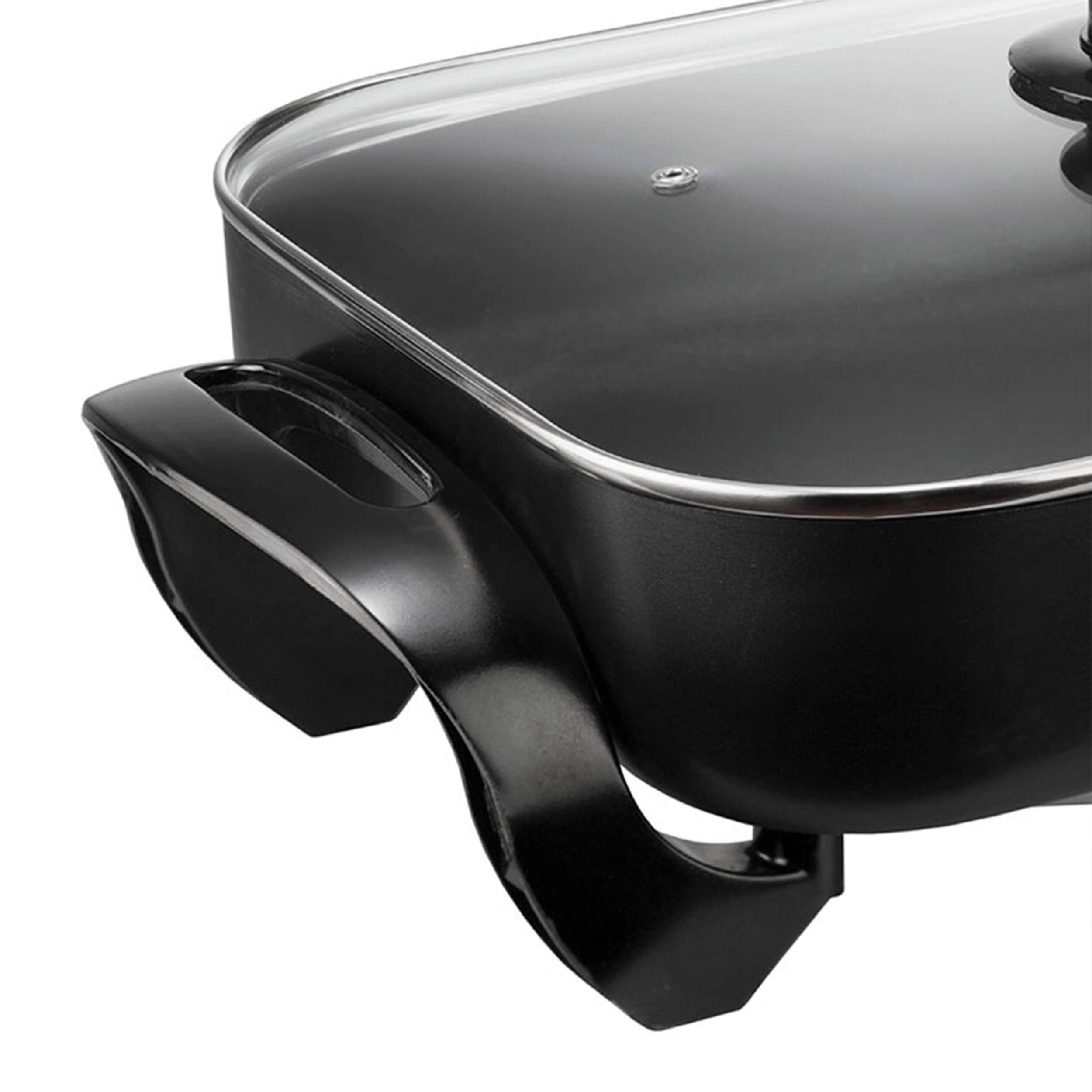 Alt View 1. Brentwood - Brentwood 16 Inch Nonstick Electric Skillet with Glass Lid in Black - Black.