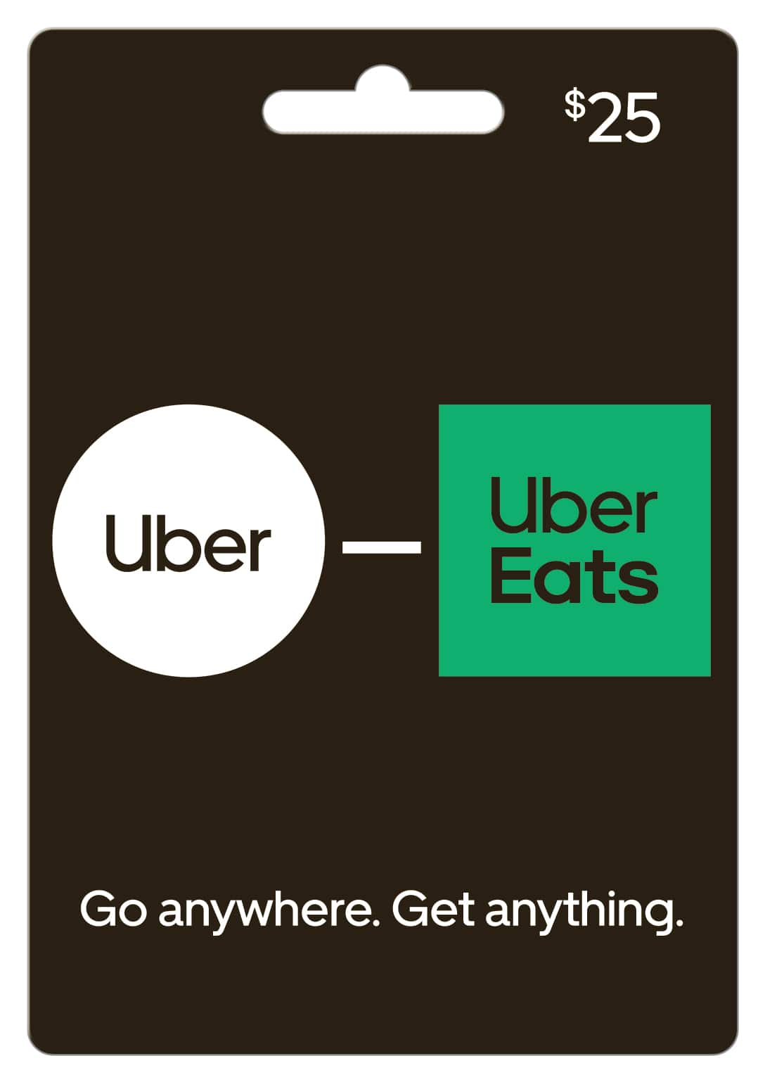 $25 Uber Uber Eats
Go anywhere. Get anything.
