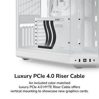 HYTE Y70 Mid Tower ATX Gaming PC Desktop Case with Riser Cable HYTE Y70 Mid Tower ATX Gaming PC Desktop Case with Riser Cable