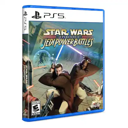 CB PS5 PS5. STAR WARS EPISODE I JEDI POWER BATTLES. EVERYONE 10+ ESRB aspyr - E10+ (Everyone 10+)