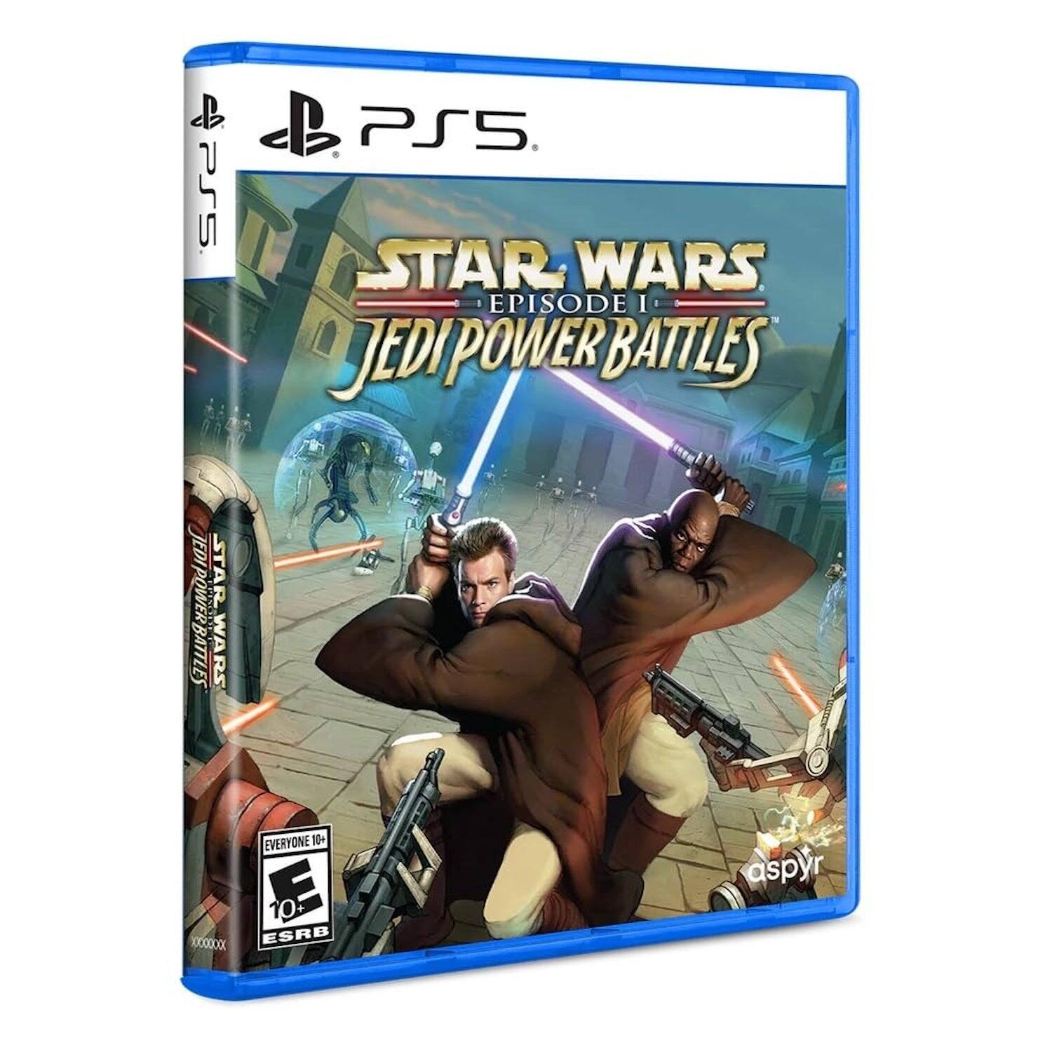 CB PS5 PS5. STAR WARS EPISODE I JEDI POWER BATTLES. EVERYONE 10+ ESRB aspyr - E10+ (Everyone 10+)