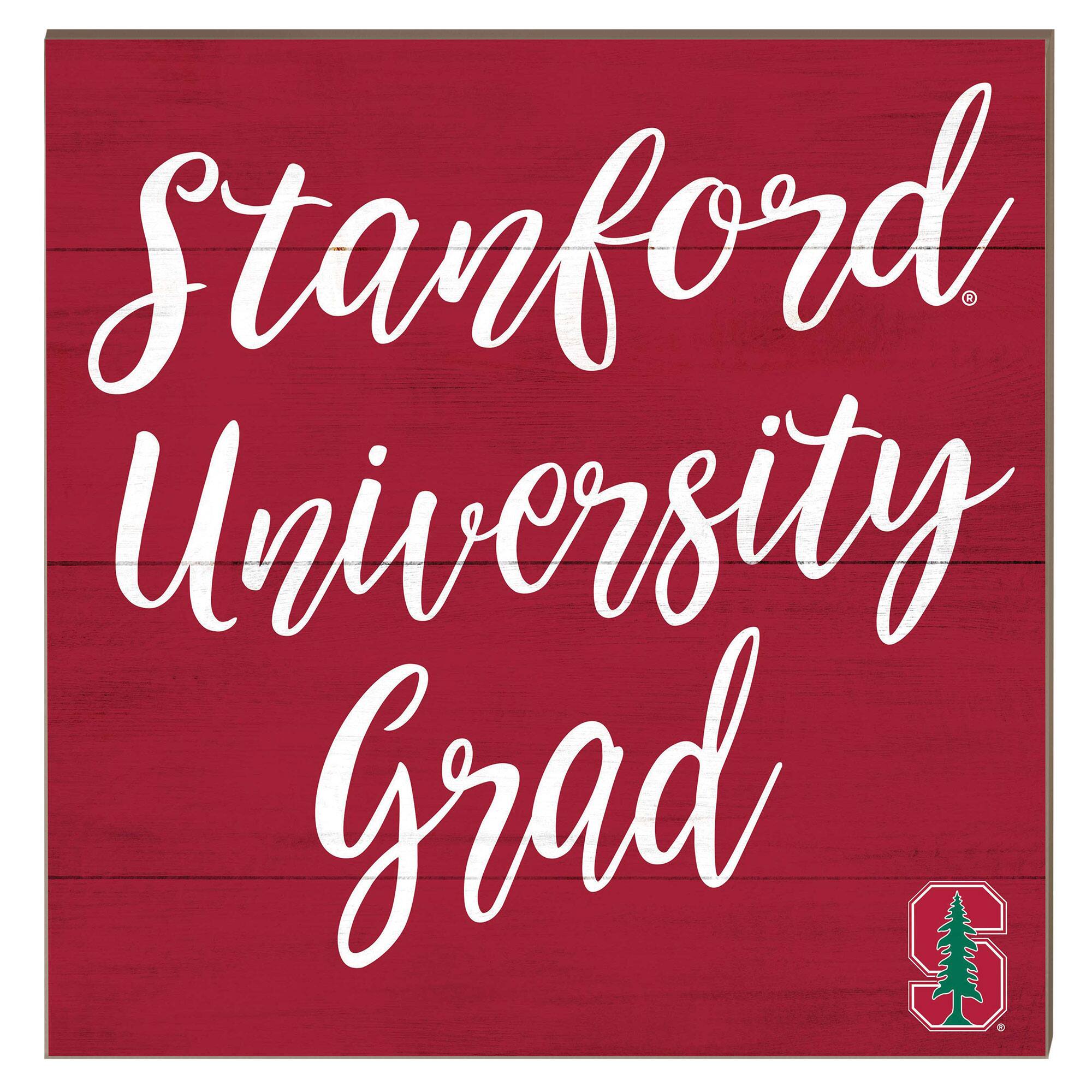 Stanford Cardinal 10" x 10" Grad Plaque