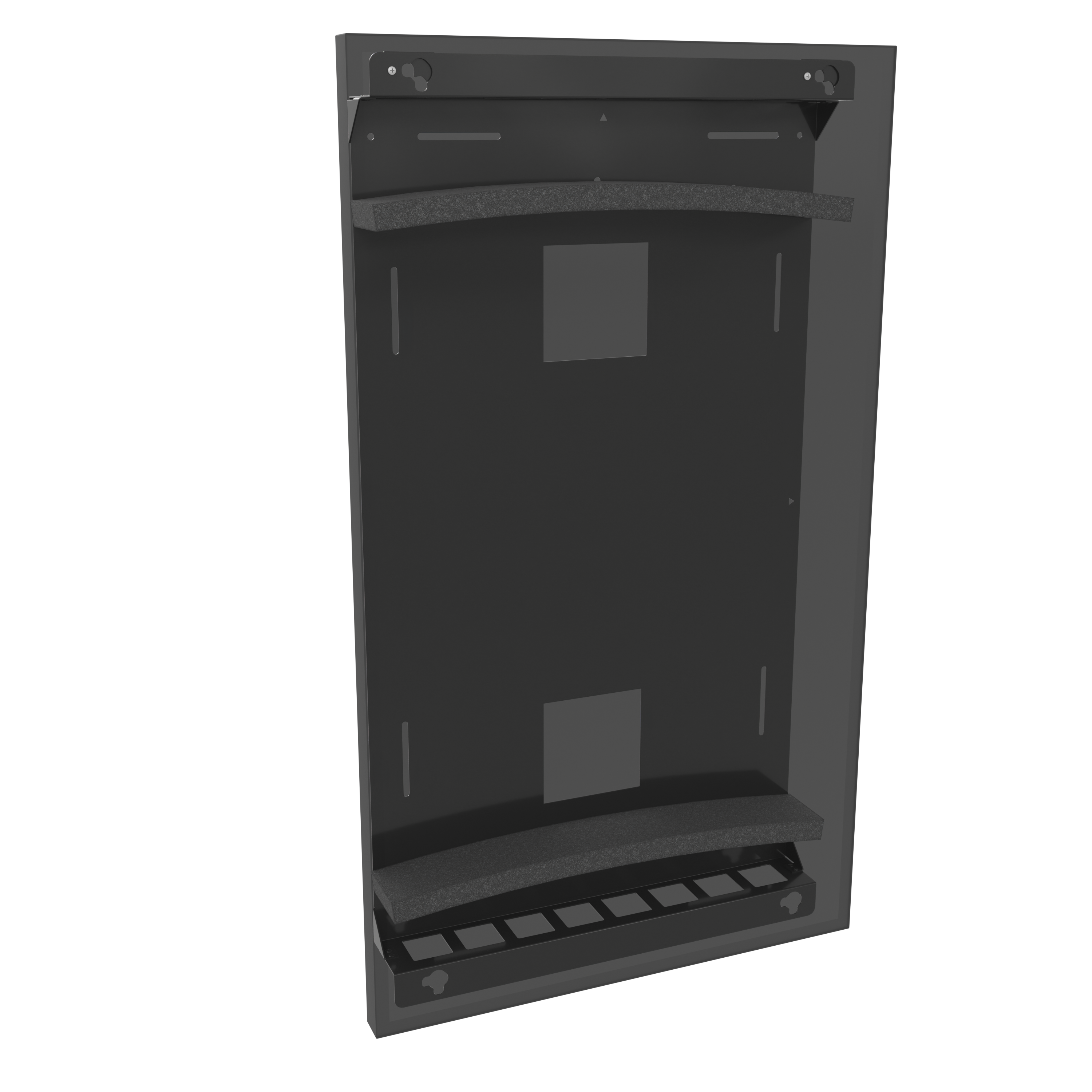 Alt View 1. Chief - Heavy-Duty Custom Outdoor Mount for Samsung Outdoor 46" Display - Black.