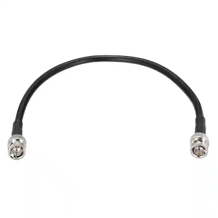 Front. Unique Bargains - 12G-SDI BNC M/M 75 Ohm RG6 Coaxial Video Jumper Cable for Camera Surveillance, Supports HD-SDI/3G-SDI/6G-4K/8K - Black.