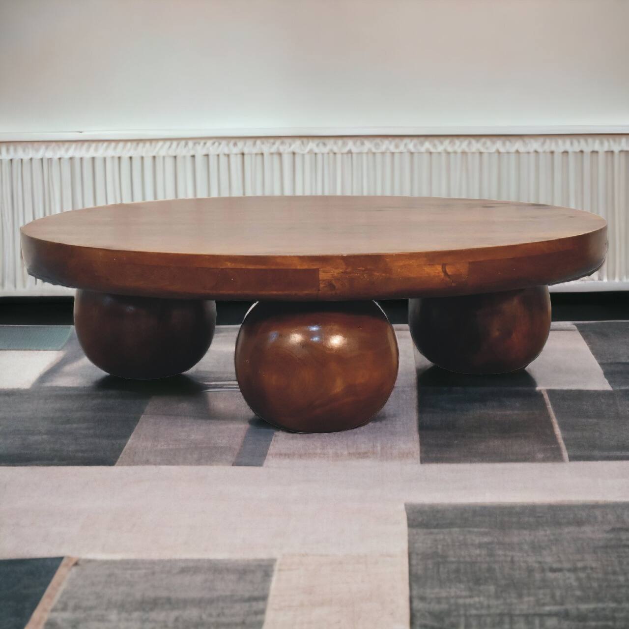 Alt View 8. Artisan Furniture - Artisan Furniture Solid Wood Chestnut Central Ball Table, Brown - Brown.