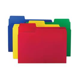 Smead Manufacturing - SuperTab Top Tab File Folders, 1/3-Cut Tabs: Assorted, Letter Size, 0.75" Expansion, Polypropylene, 12/Pack