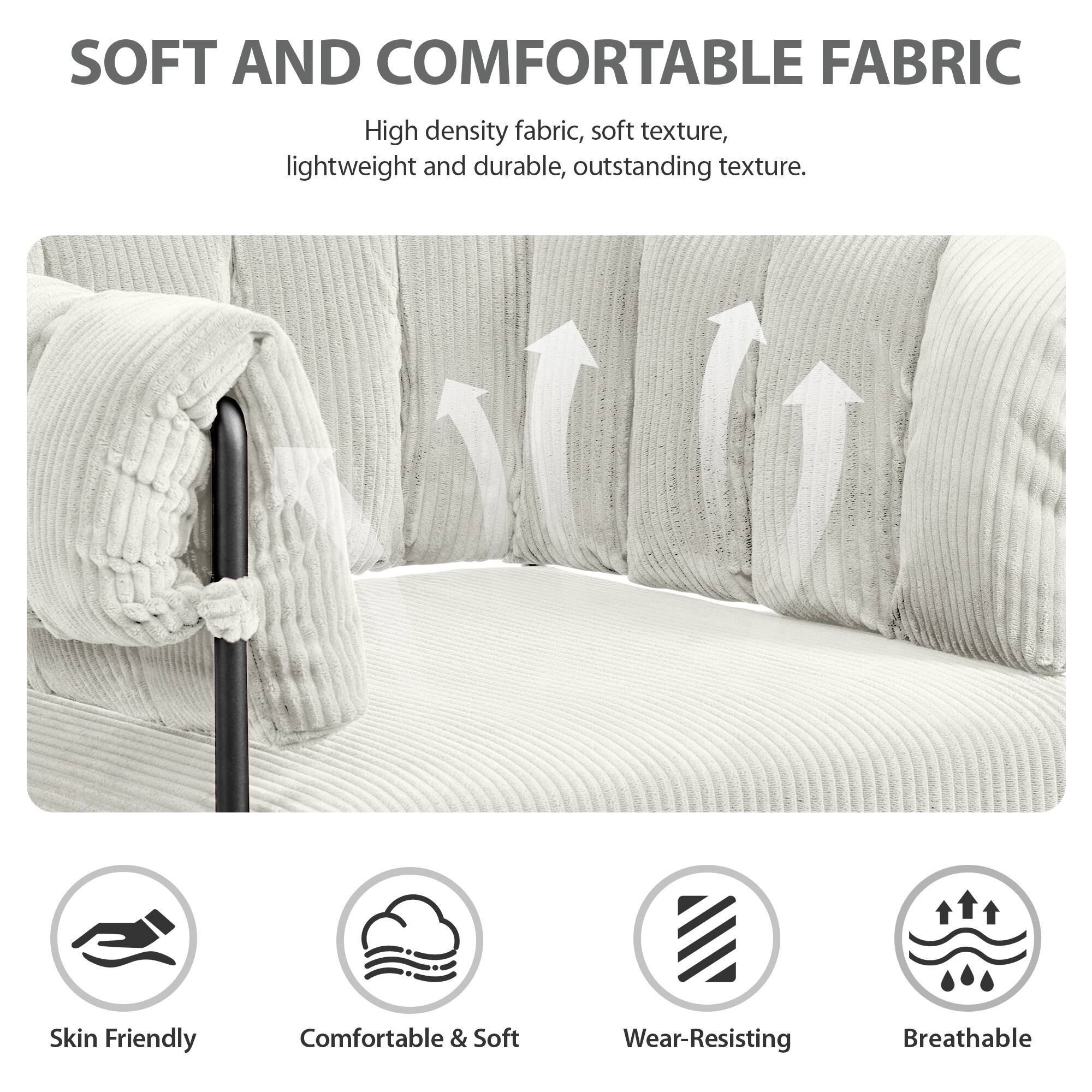 SOFT AND COMFORTABLE FABRIC

High density fabric, soft texture, lightweight and durable, outstanding texture.

Skin Friendly  
Comfortable & Soft  
Wear-Resisting  
Breathable