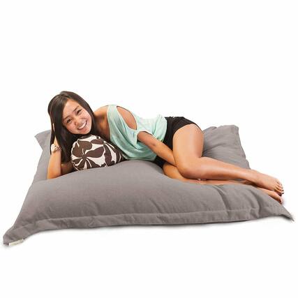 Front. Majestic Home - Floor Pillow Wales Gray - Gray.