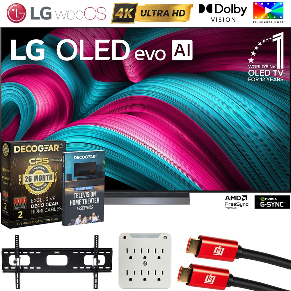 LG - 77" C5 OLED evo 4K UHD Smart webOS TV (2025) + 26-Month Extended Warranty Protection Plan & Mount Bundle
