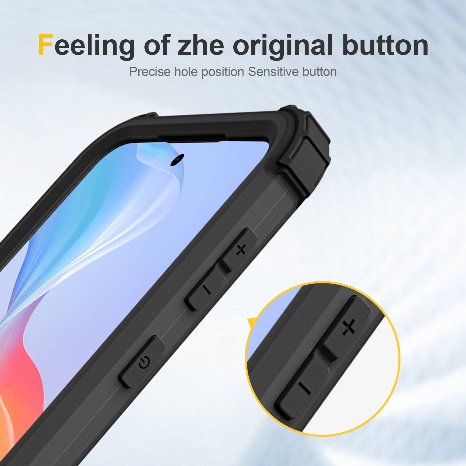 Feeling of the original button  
Precise hole position  
Sensitive button