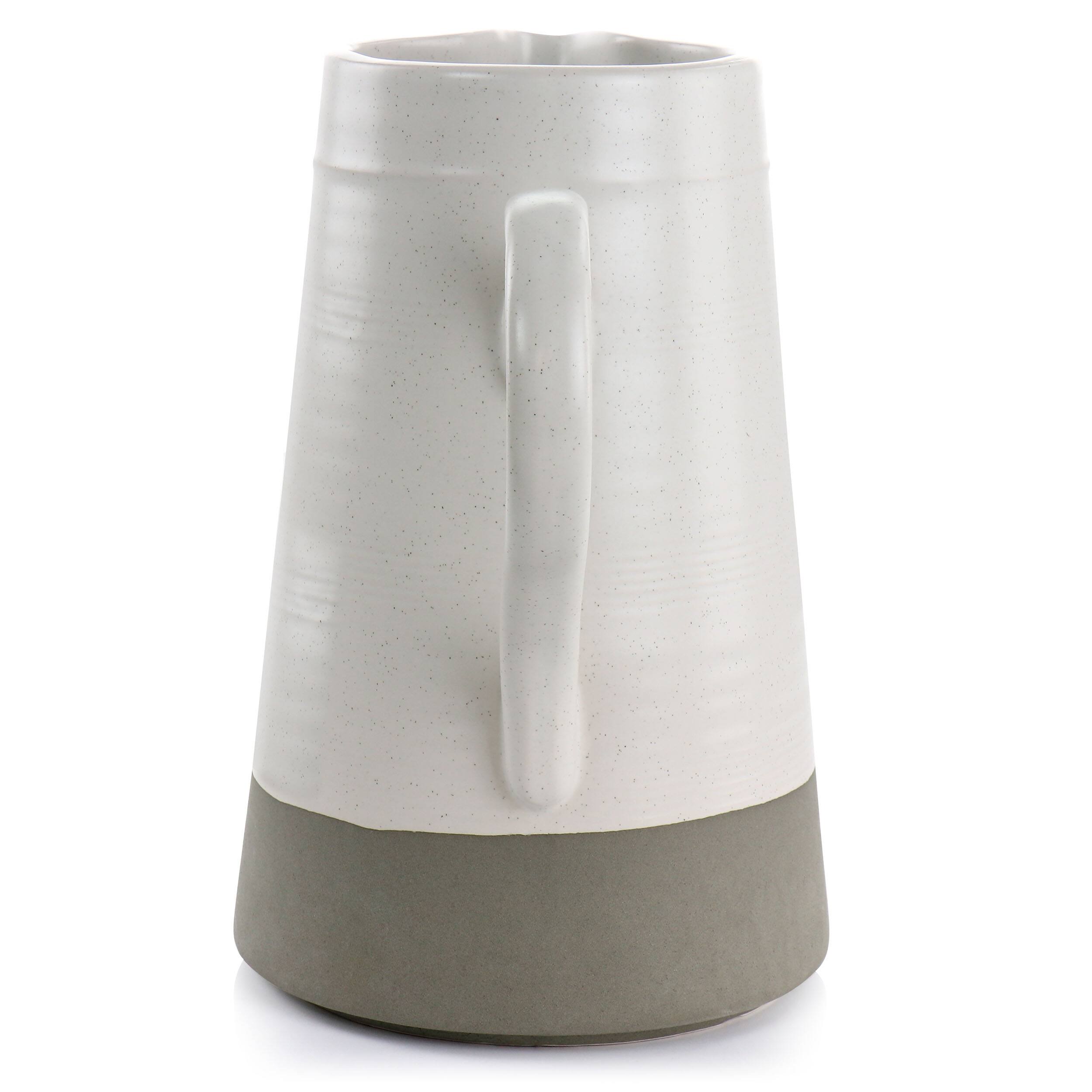 Alt View 2. Gibson - Bee and Willow Milbrook Large 60oz Serving Pitcher in Off-White - Off-White.