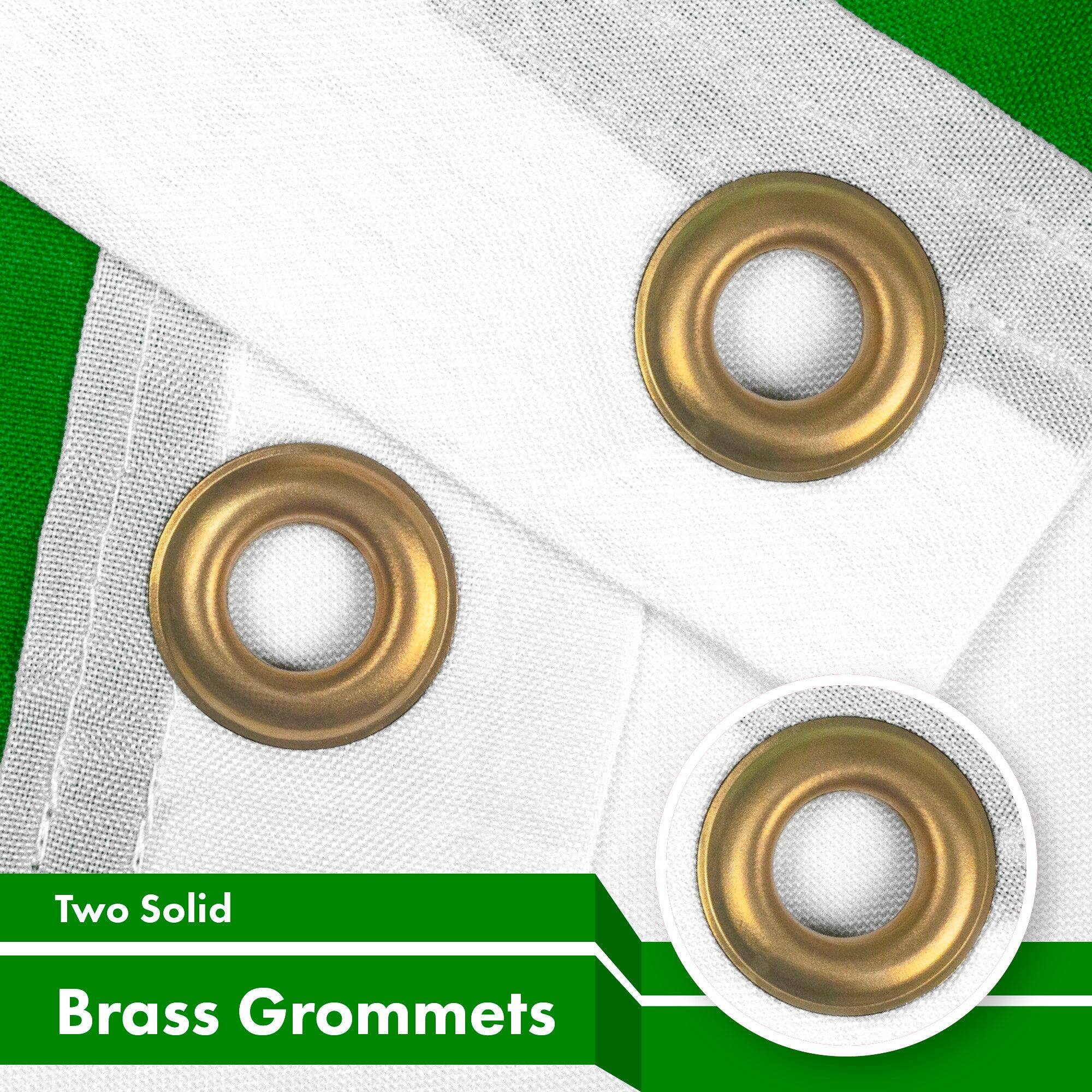 Two Solid Brass Grommets