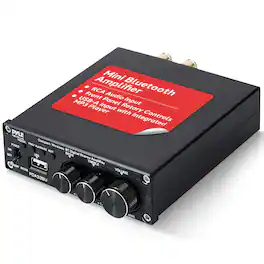 Pyle - PDA33BU 2.1 CH Wireless Stereo Power Amplifier, 200W Bluetooth Mini Amp, USB Player, RCA, Subwoofer