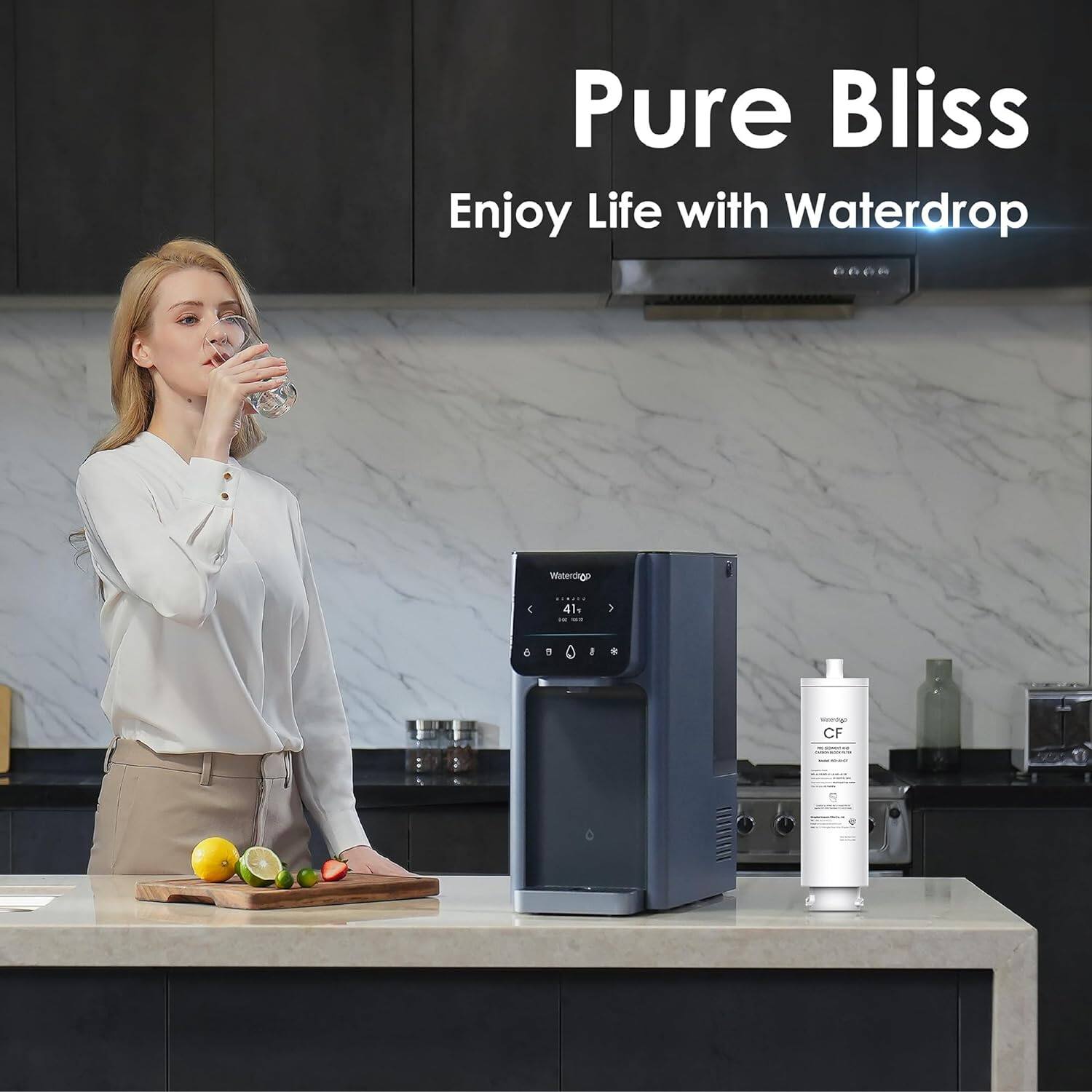 Pure Bliss Enjoy Life with Waterdrop Waterdrop CF 4 41. 8 . - - CF