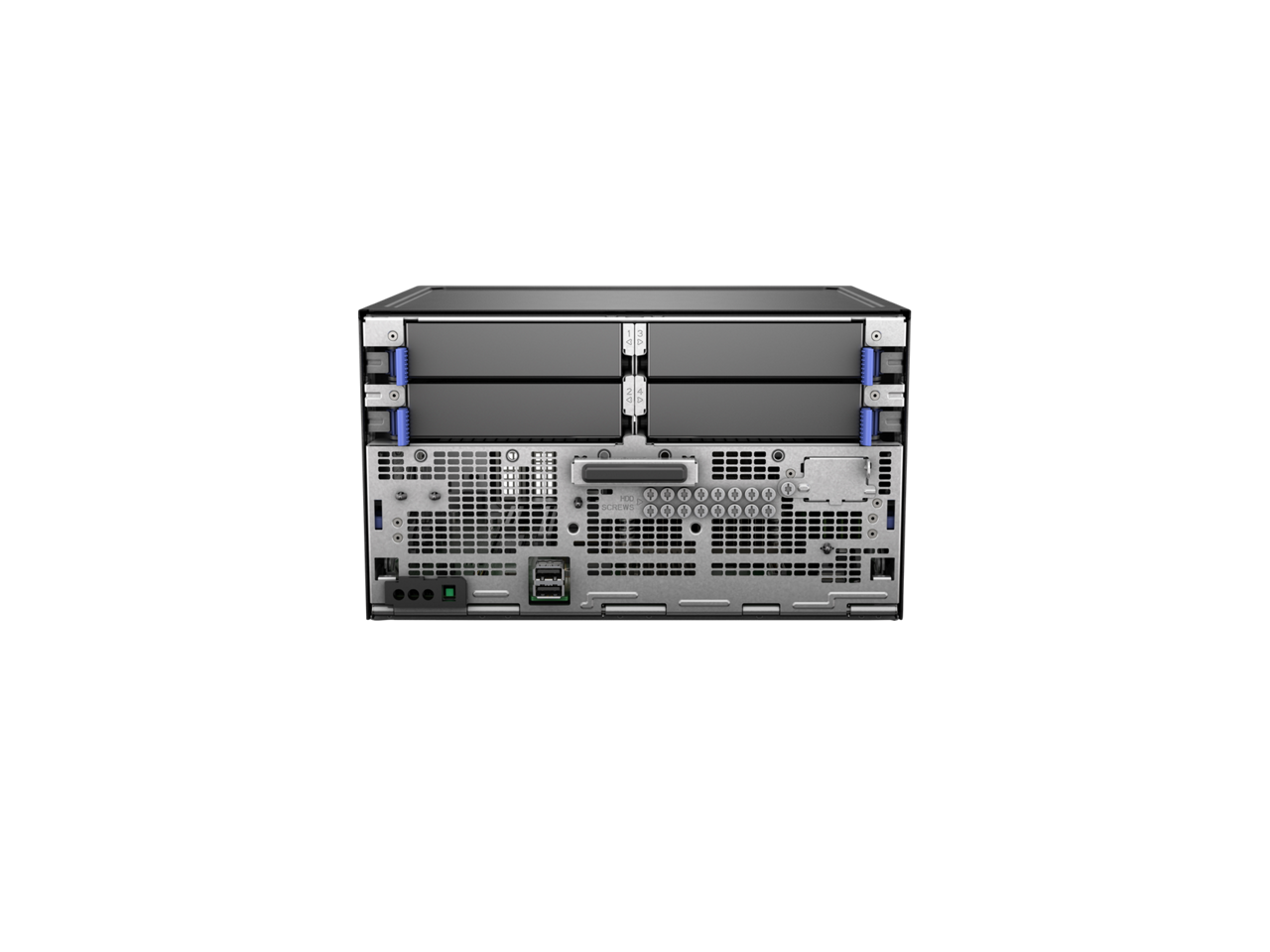 Alt View 2. HPE Aruba - HPE ProLiant MicroSvr Gen11 6325P 3.5GHz 4-Core 1x32GB 4LFF-NHP iLO KIT 1GbE 1x4TB SATA HDD 1x180W PS Micro Server - Black.