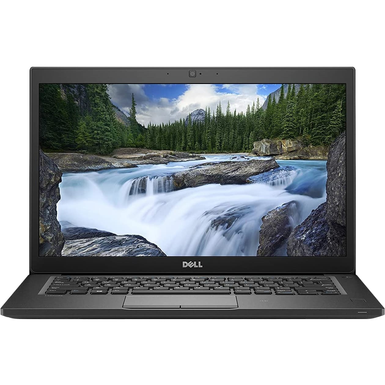 Front. Dell - 14" Refurbished 1920x1080 FHD - Intel 8th Gen Core i7-8650U - Intel UHD Graphics 620 with 16GB and 512GB SSD - Black.