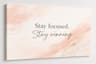 FC Design - Large Canvas 24x36" Stay Focused Stay Winning Quote Art Painting Home Wall Décor - MultiColor