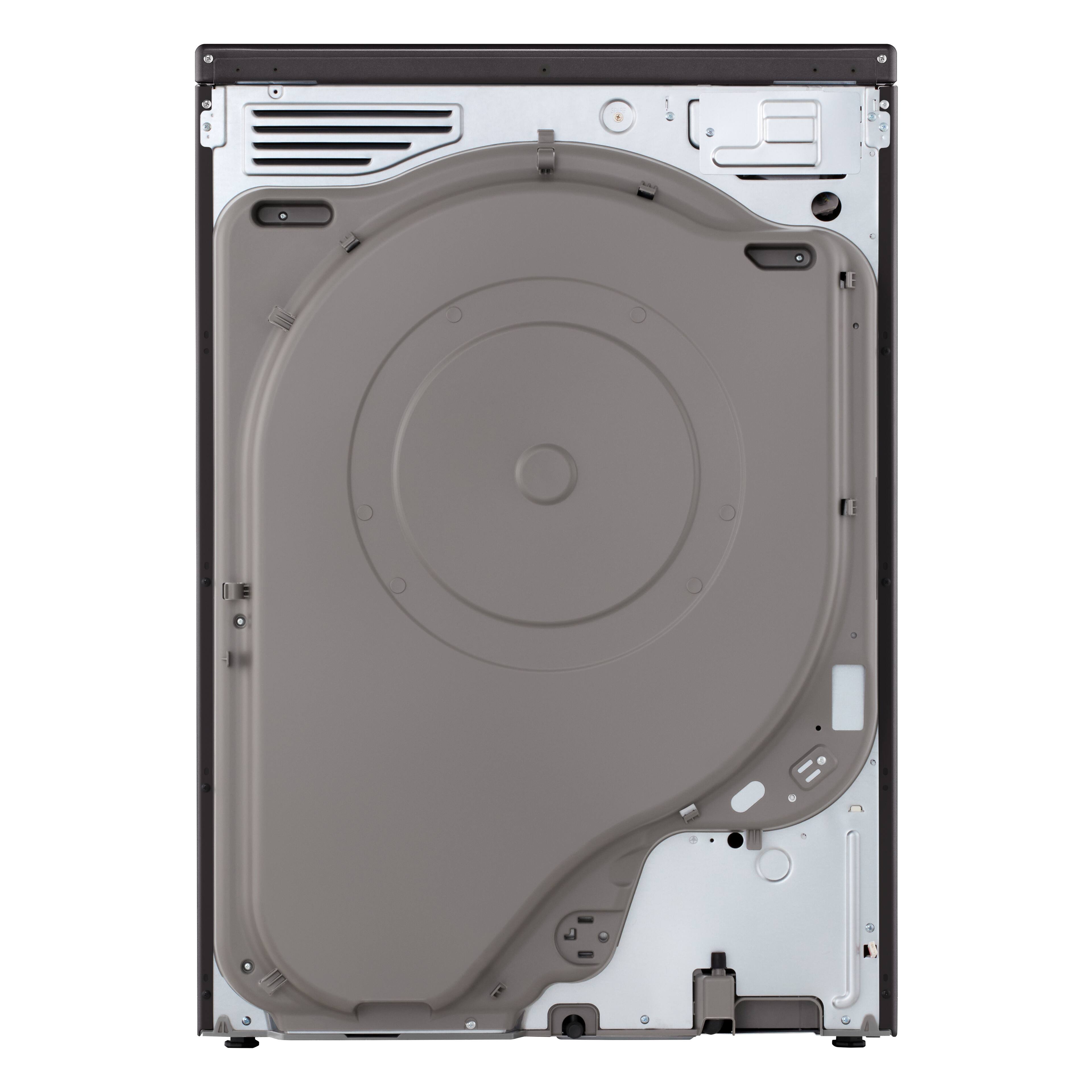 Alt View 12. LG - 7.8 Cu. Ft. Stackable Smart Electric Dryer with Dual Inverter HeatPump Technology - Black Steel.