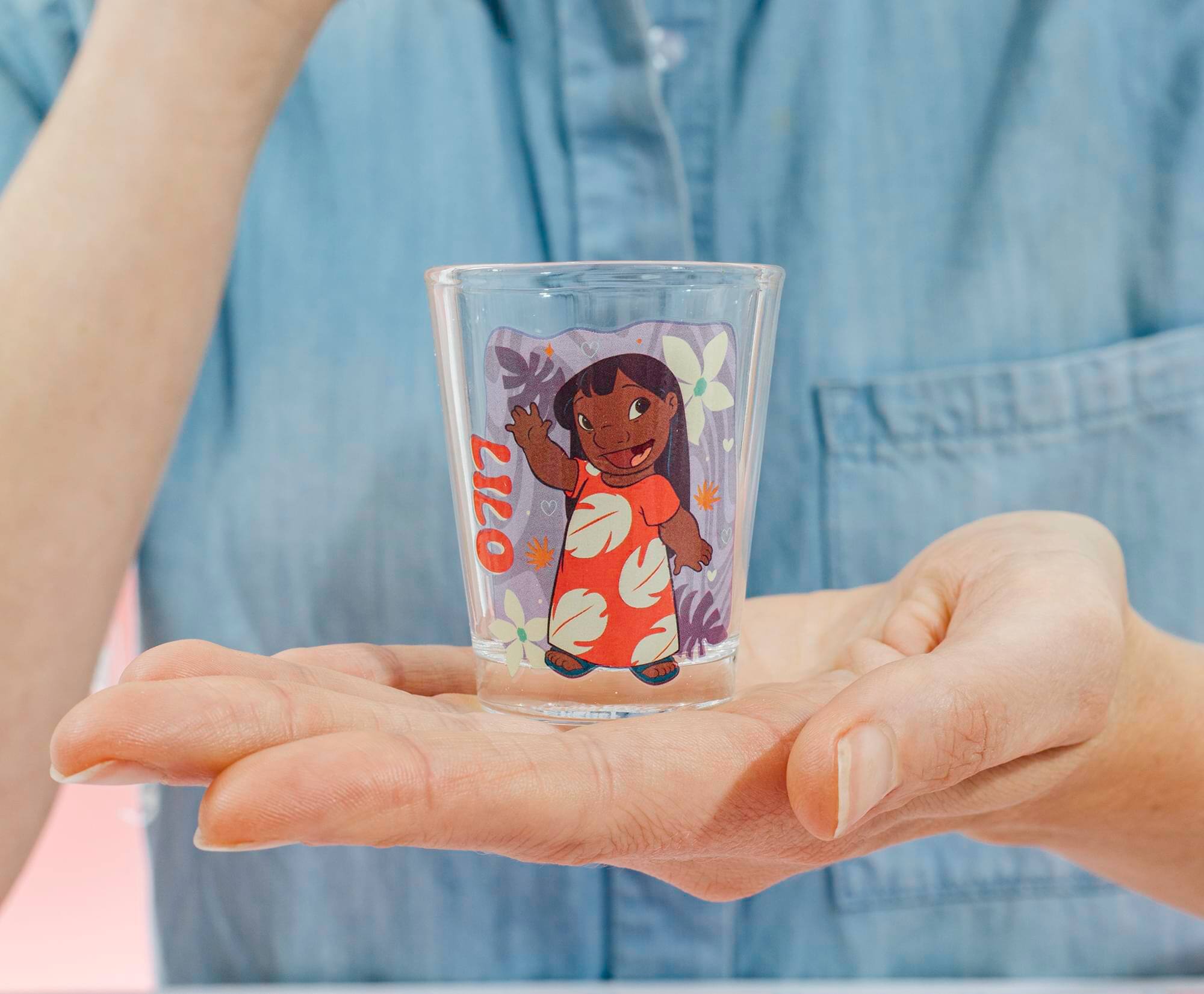 Alt View 2. Silver Buffalo - Disney Lilo & Stitch Tropical Characters 2-Ounce Mini Shot Glasses | Set of 4 - Multi-Colored.