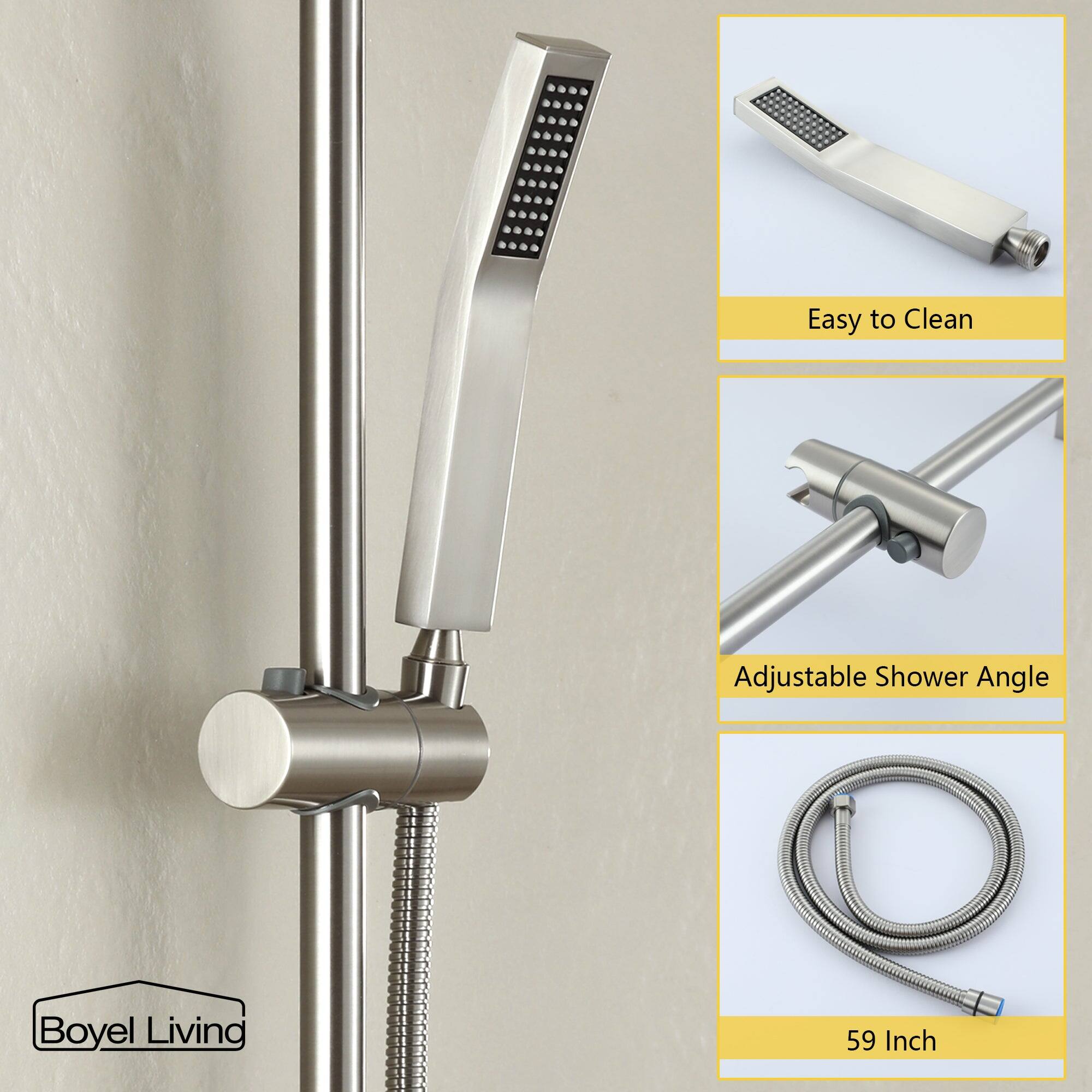 Easy to Clean, Adjustable Shower Angle, 59 Inch