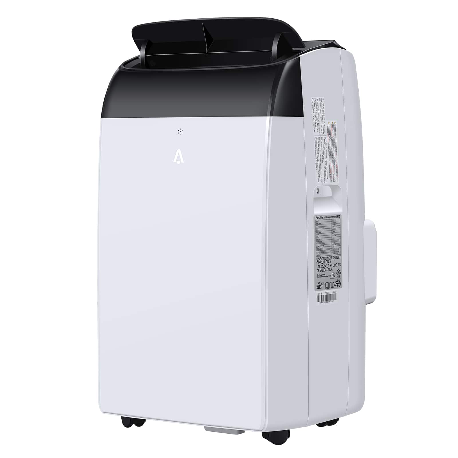 TROPOW - 12,000 BTU Portable Air Conditioner, 48db Quiet Cooling for 550 sq.ft - White