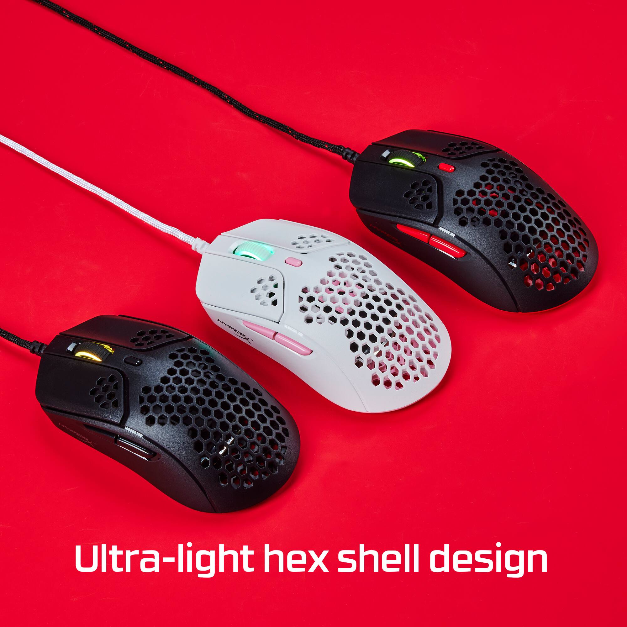 Ultra-light hex shell design.