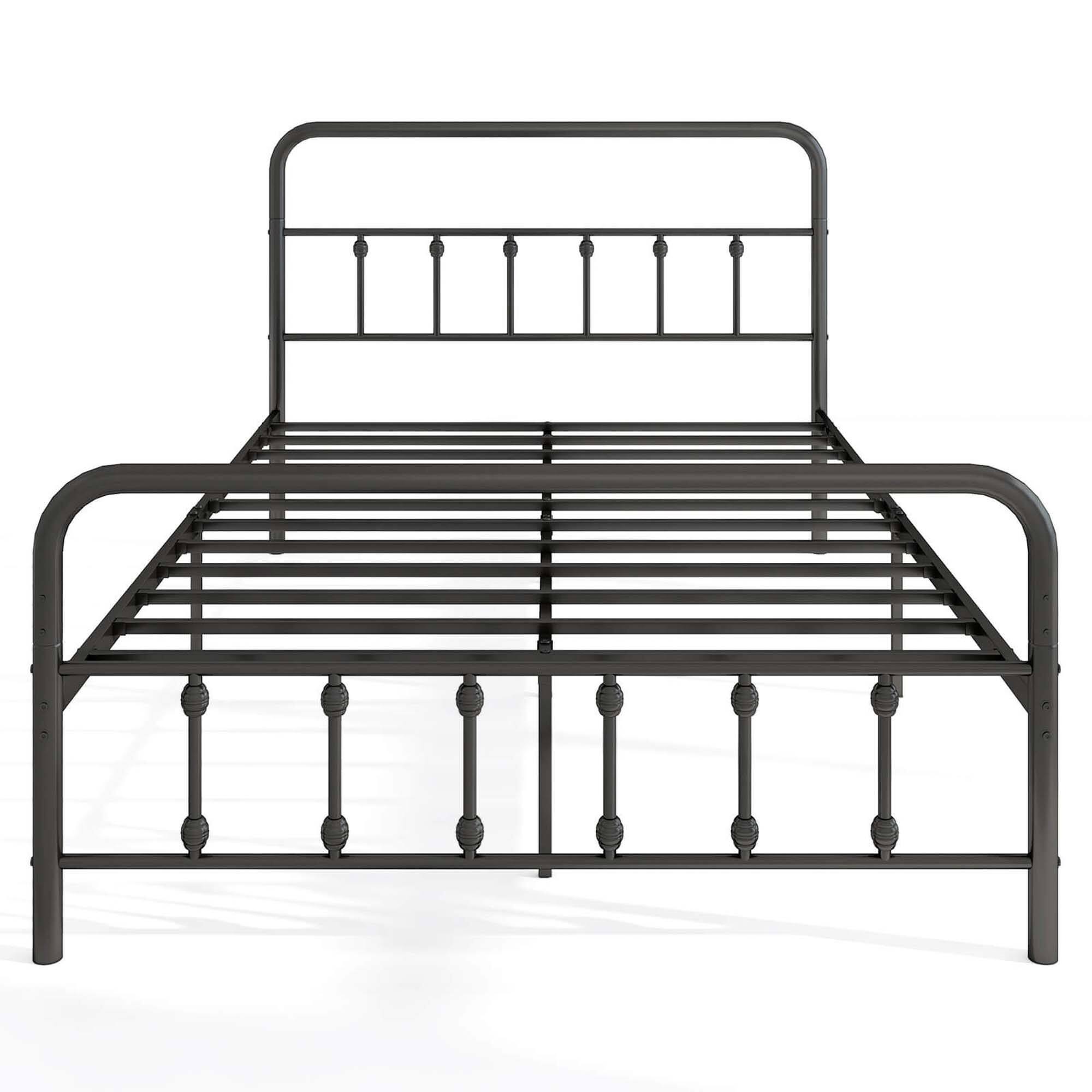 Costway - Full Size Bed Frame with Headboard Under Bed Storage No Box Spring Needed - Black price history on PriceWatchPro