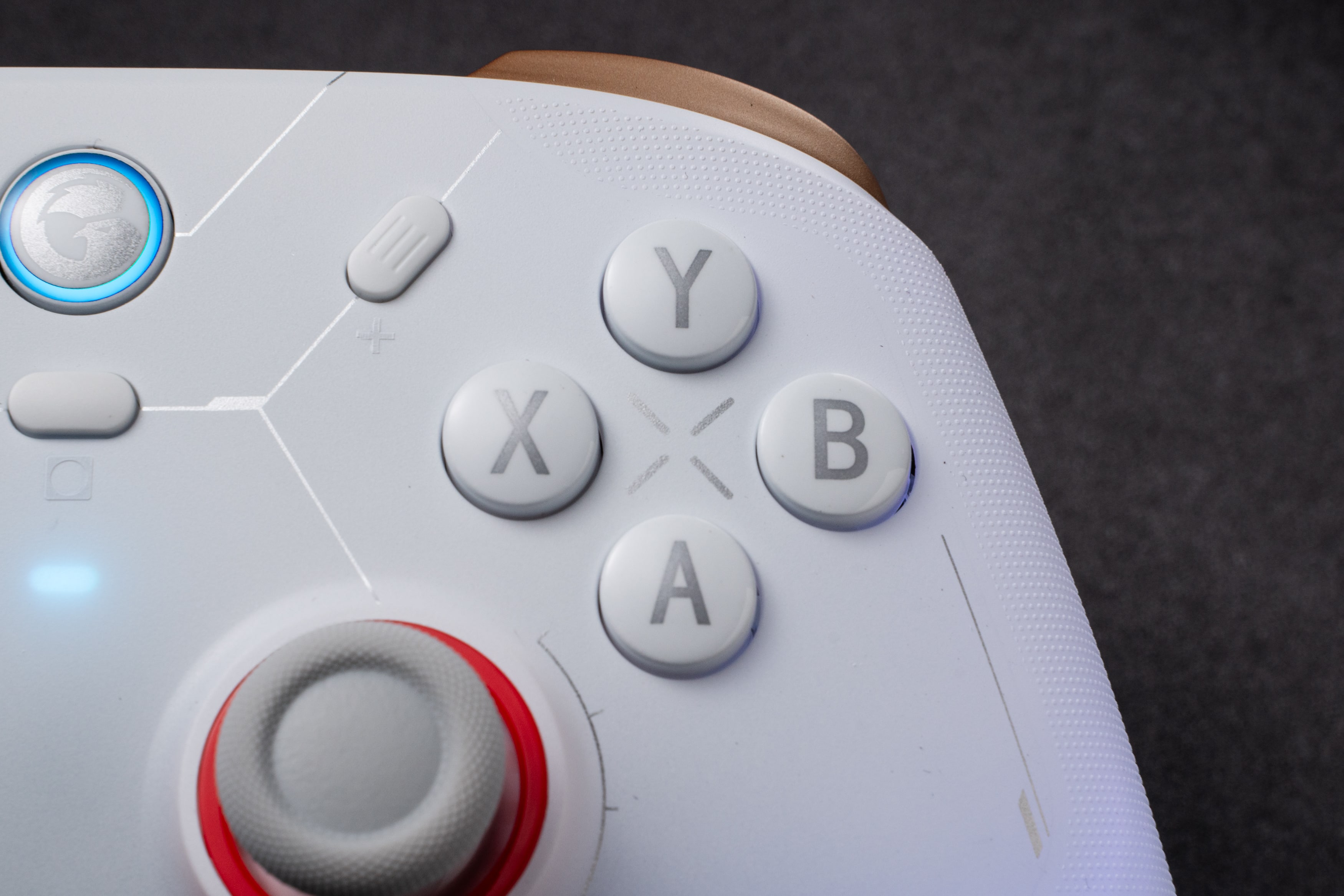 Alt View 13. GameSir - Cyclone 2 Pro Wireless Controller for Switch, PC, Steam, Android, iOS, PC, Mag-Res TMR Sticks, Hall Effect Triggers, RGB - White.