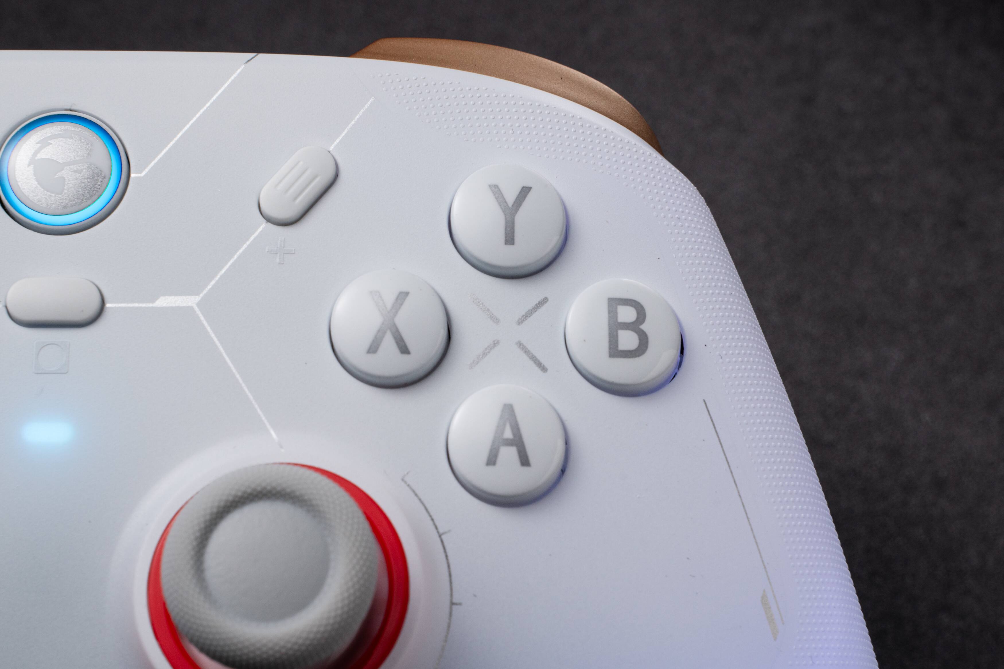 Alt View 13. GameSir - Cyclone 2 Pro Wireless Controller for Switch, PC, Steam, Android, iOS, PC, Mag-Res TMR Sticks, Hall Effect Triggers, RGB - White.