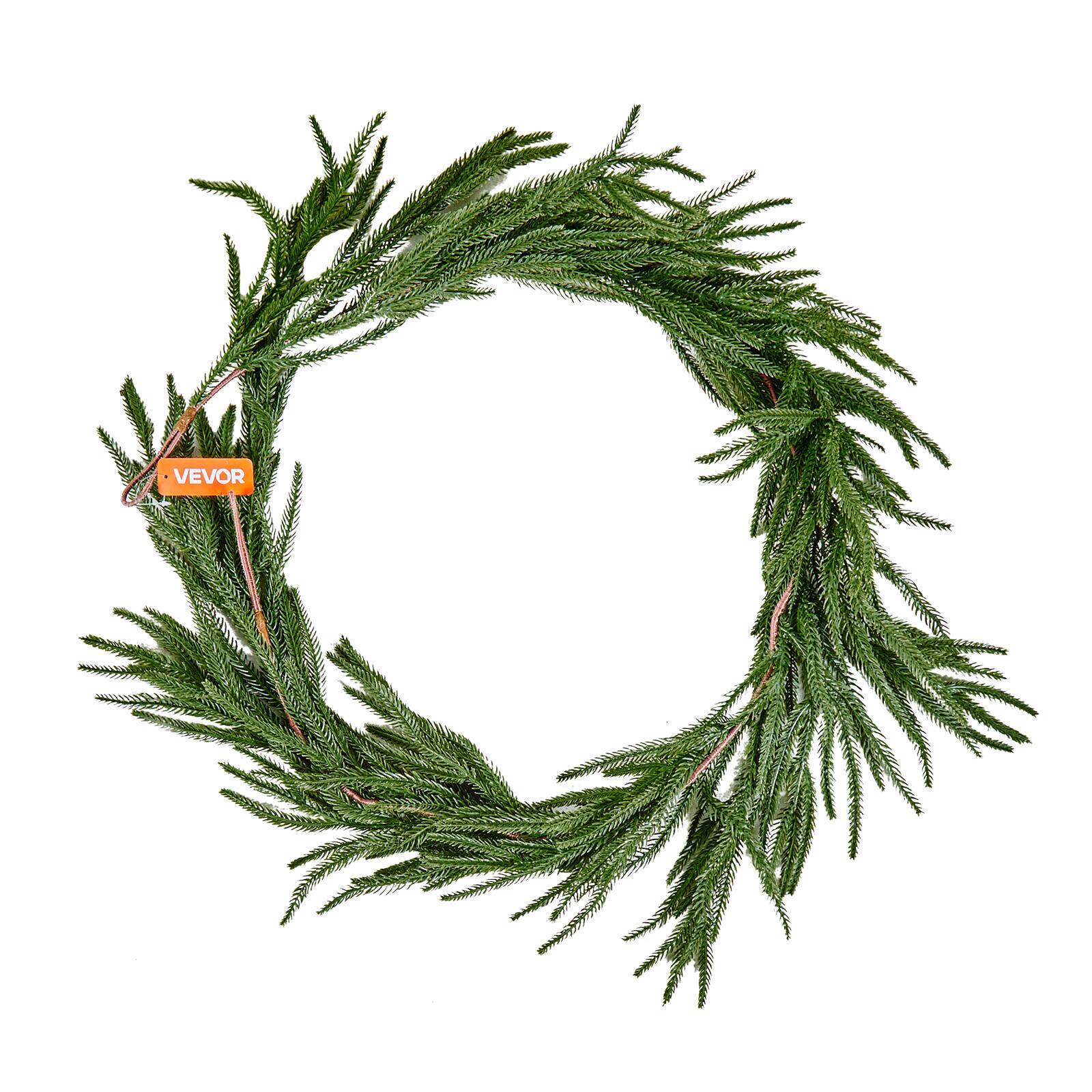 Alt View 5. VEVOR - Christmas Garland, 5-FT Realistic Norfolk Pine Garland, Evergreen Real Touch Artificial Faux Greenery Garlands - green.